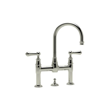 Perrin & Rowe Georgian Era Bridge Lavatory Faucet U.3708LS-PN-2
